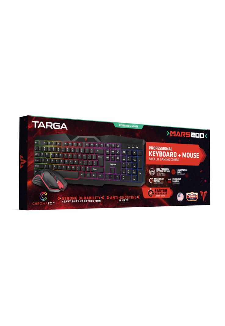 Kit Teclado + Mouse Gamer Targa Mars 200-2