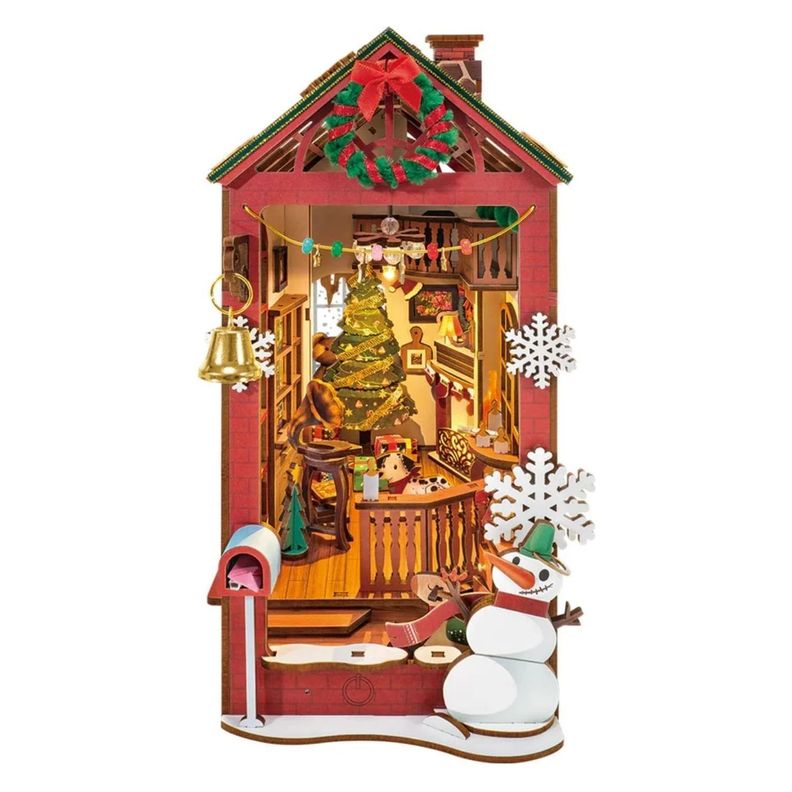 Book Nook Escena Navidena - Christmas Indoor Scene Diorama 3D DIY (Rolife) 0