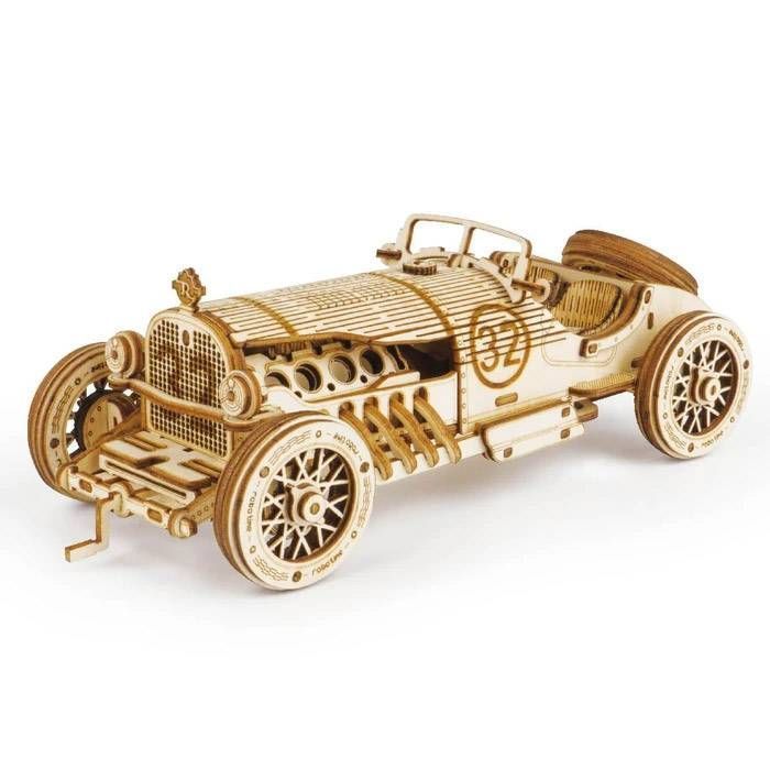 Grand Prix Car V8 - Rompecabezas 3D - Maqueta de Madera Rolife 0