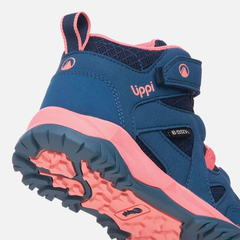 Botín Niña Tellus Mid Kids Azul Coral Lippi I25-7