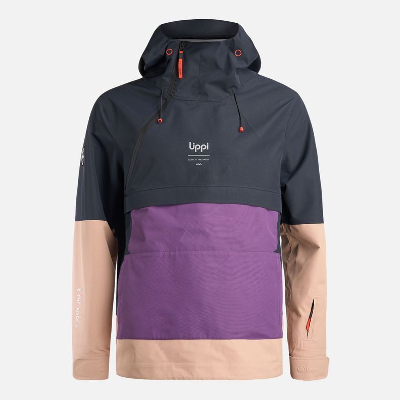 Chaqueta Hombre Black Hill 14 zip B-Dry Jacket Morado Lippi-0