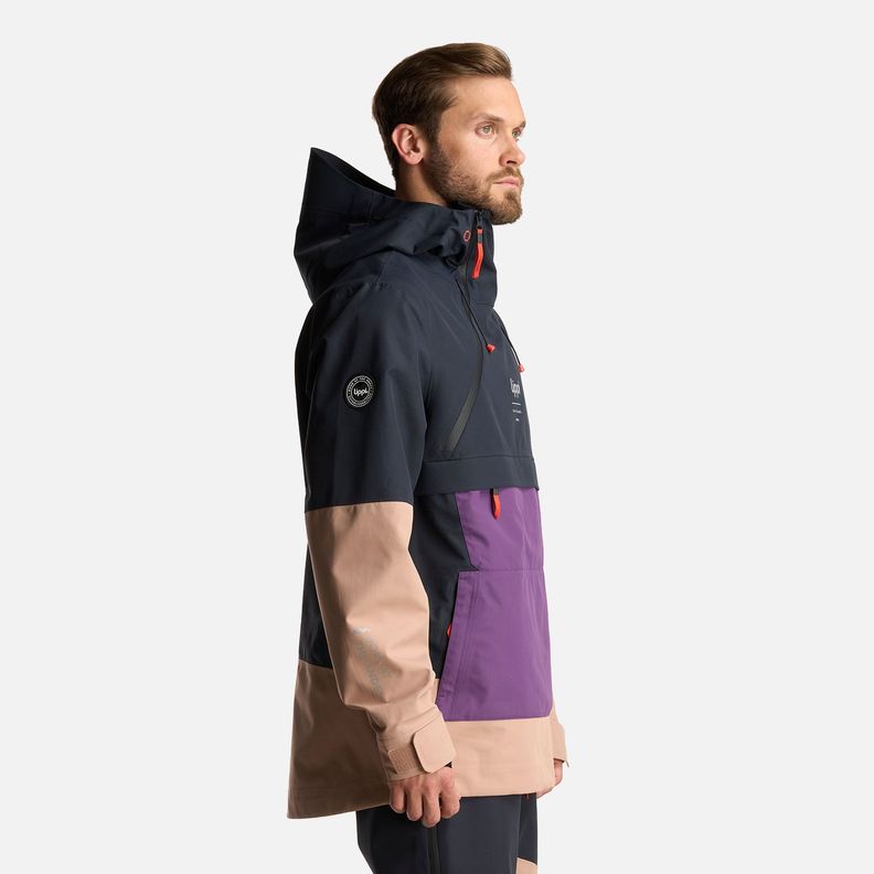 Chaqueta Hombre Black Hill 14 zip B-Dry Jacket Morado Lippi-3