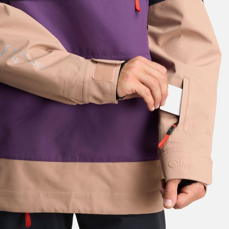 Chaqueta Hombre Black Hill 14 zip B-Dry Jacket Morado Lippi-9