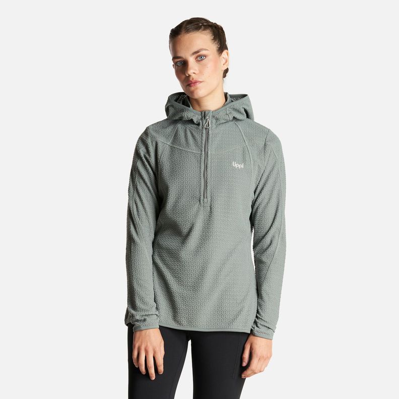 Poleron Mujer Jacaranda Nano-F 14 Zip Hoody Jade Lippi I23-0