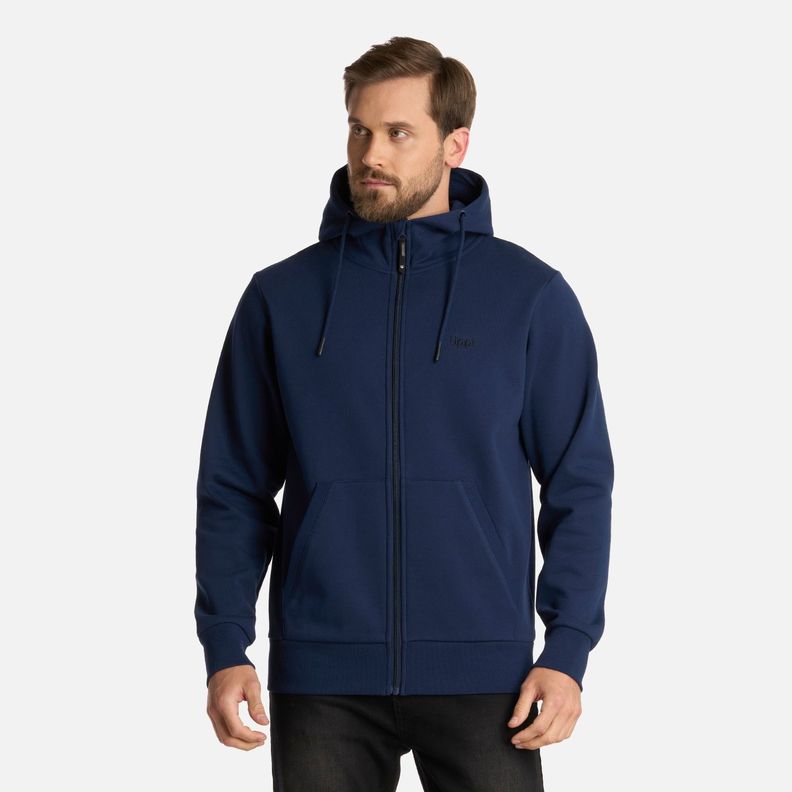Polerón Hombre Ulmo FullZip Sweatshirt Azul Marino Lippi I25-0