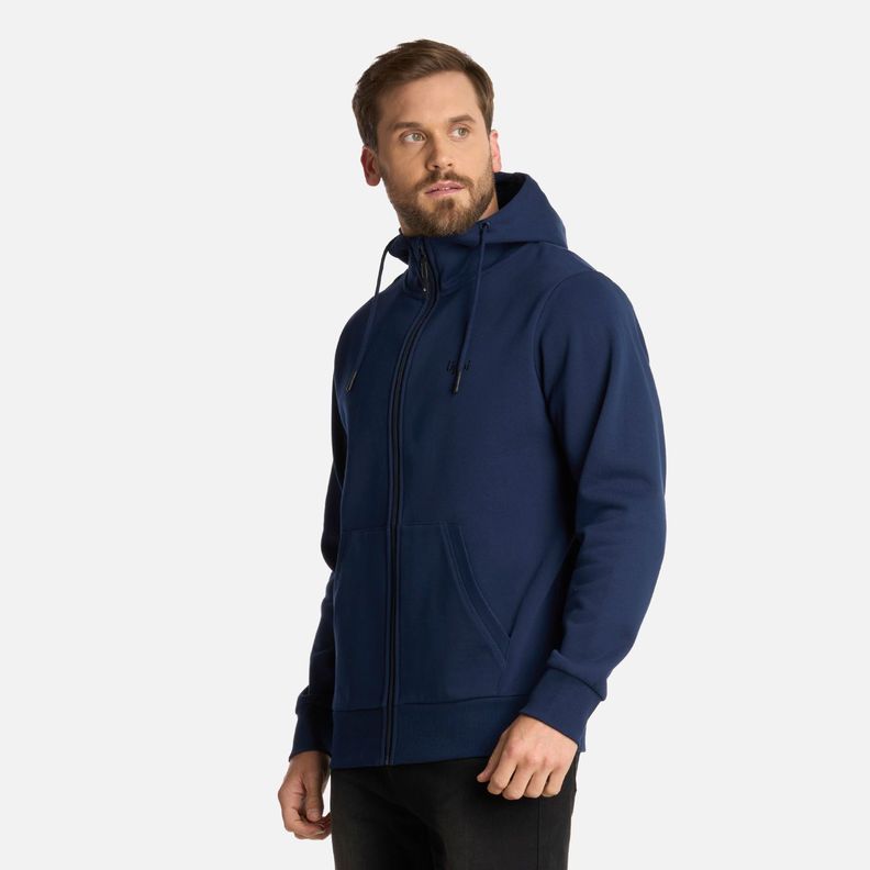 Polerón Hombre Ulmo FullZip Sweatshirt Azul Marino Lippi I25-1