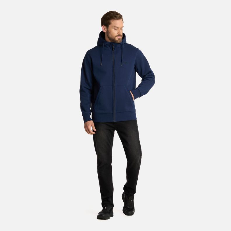 Polerón Hombre Ulmo FullZip Sweatshirt Azul Marino Lippi I25-5