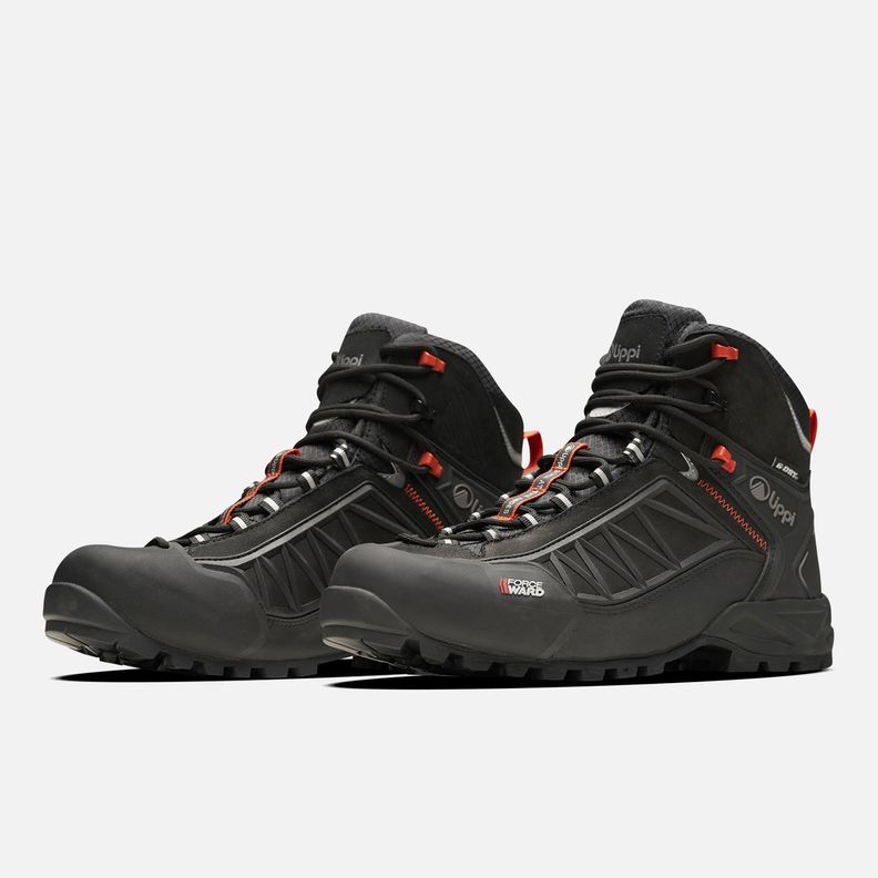 Botín Hombre Bravo Evo Negro / Rojo Lippi V25-3