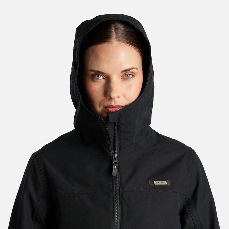 Chaqueta Mujer Citizen Warm B-Dry Hoody Jacket Negro Lippi-6
