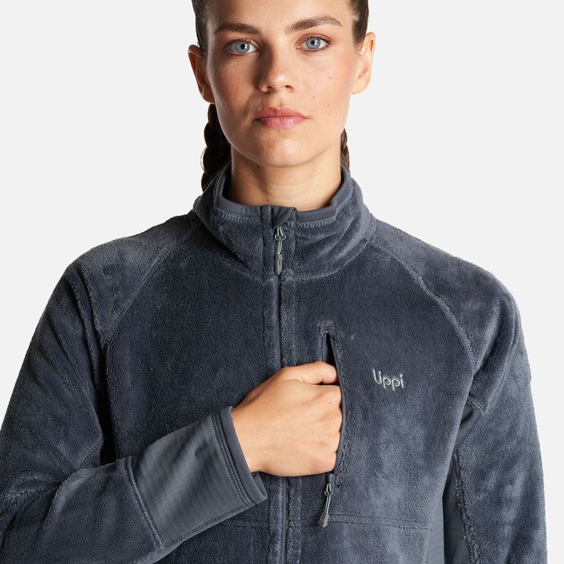 Chaqueta Mujer Numan Shaggy-Pro Jacket Azul Noche Lippi-4
