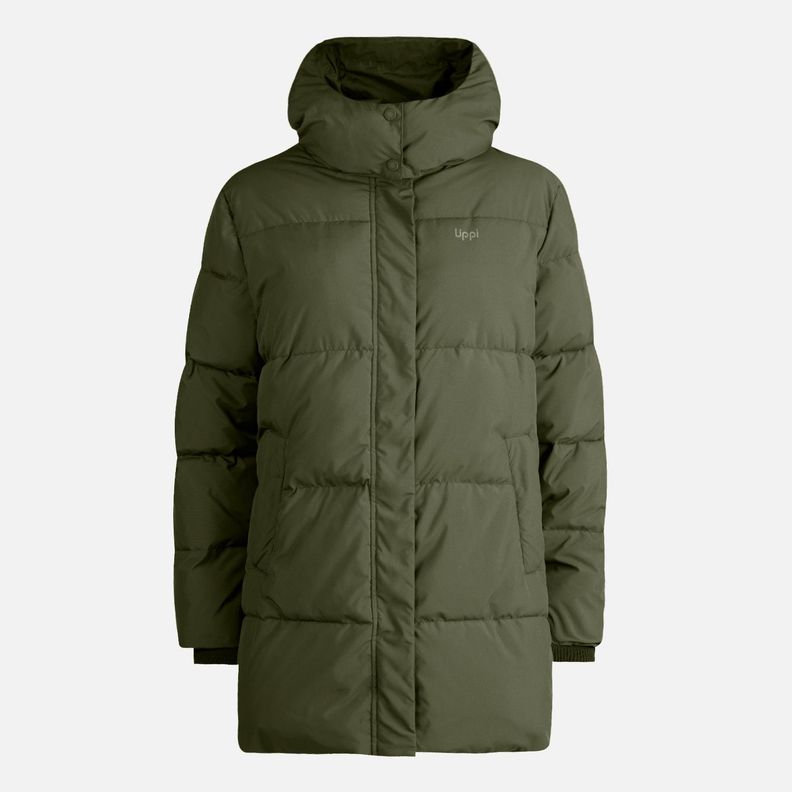 Chaqueta Mujer Rivera Sur Long Steam-Pro Hoody Jacket Verde Militar Lippi-0