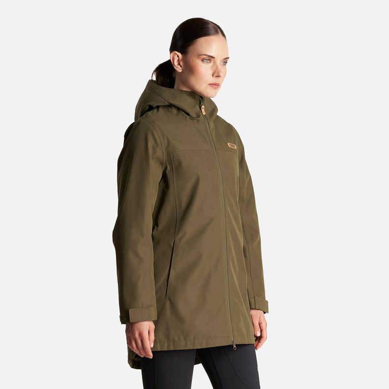 Chaqueta Mujer Citizen Warm B-Dry Hoody Jacket Verde Militar Lippi-2