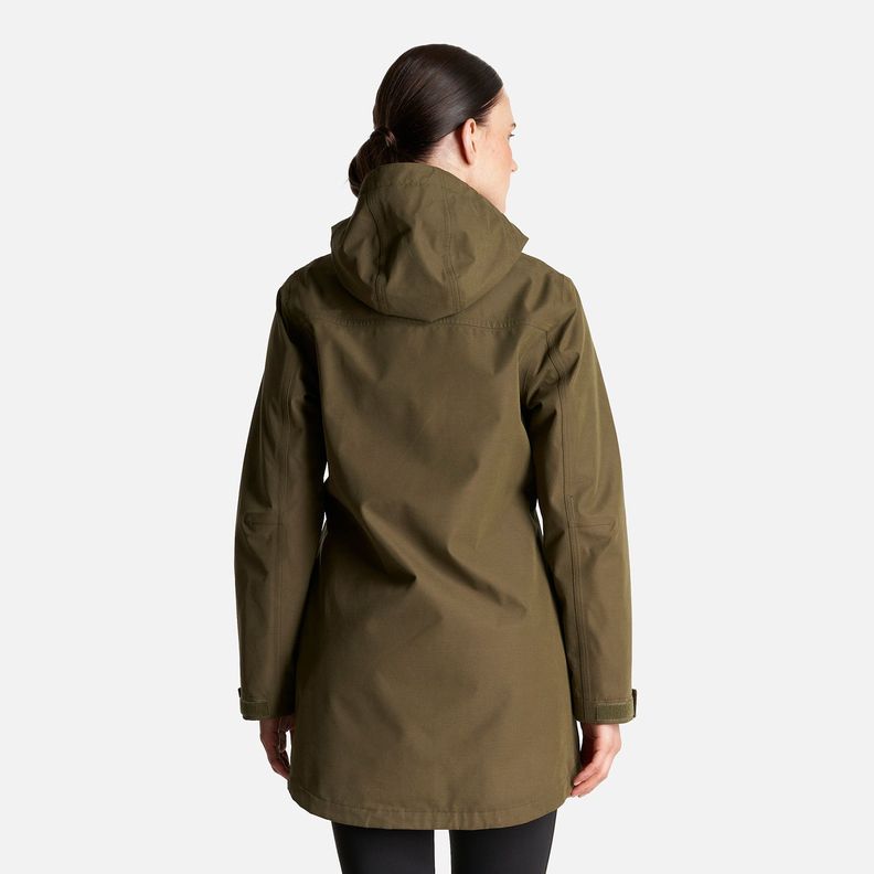 Chaqueta Mujer Citizen Warm B-Dry Hoody Jacket Verde Militar Lippi-4