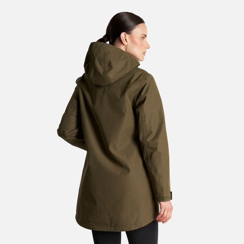 Chaqueta Mujer Citizen Warm B-Dry Hoody Jacket Verde Militar Lippi-5