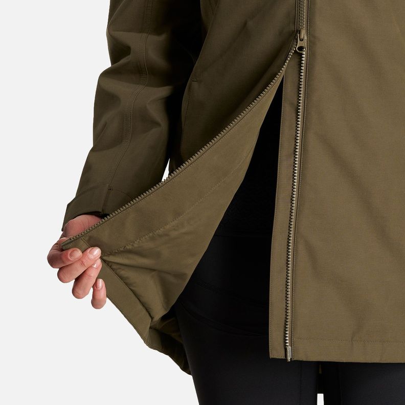 Chaqueta Mujer Citizen Warm B-Dry Hoody Jacket Verde Militar Lippi-8