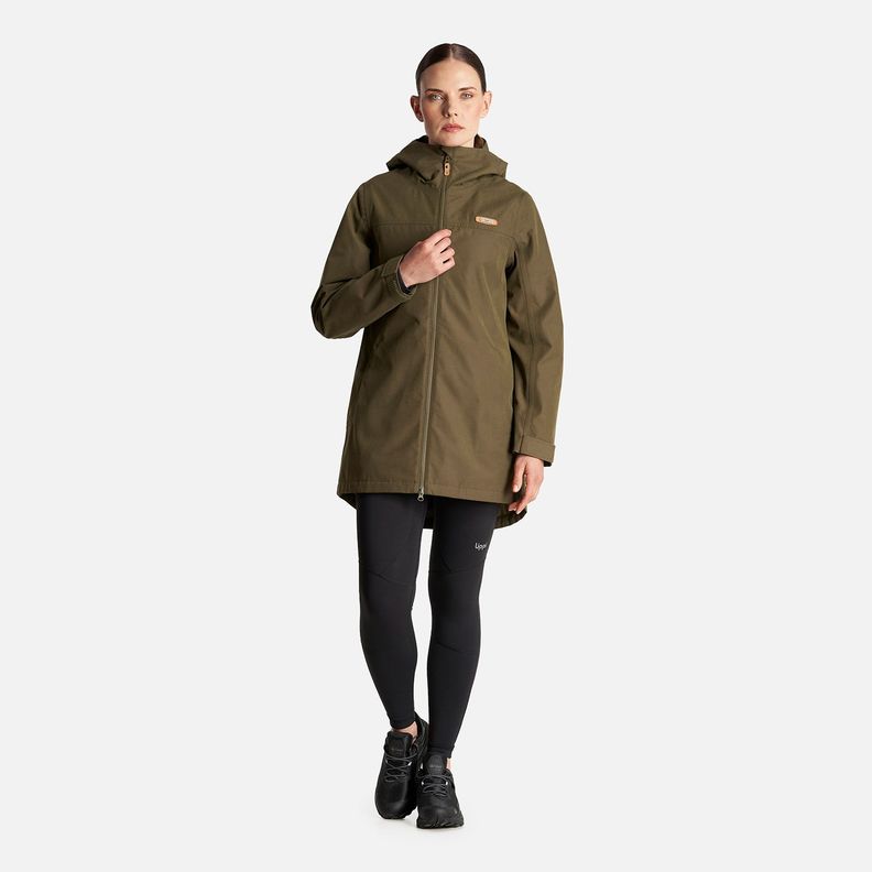 Chaqueta Mujer Citizen Warm B-Dry Hoody Jacket Verde Militar Lippi-9