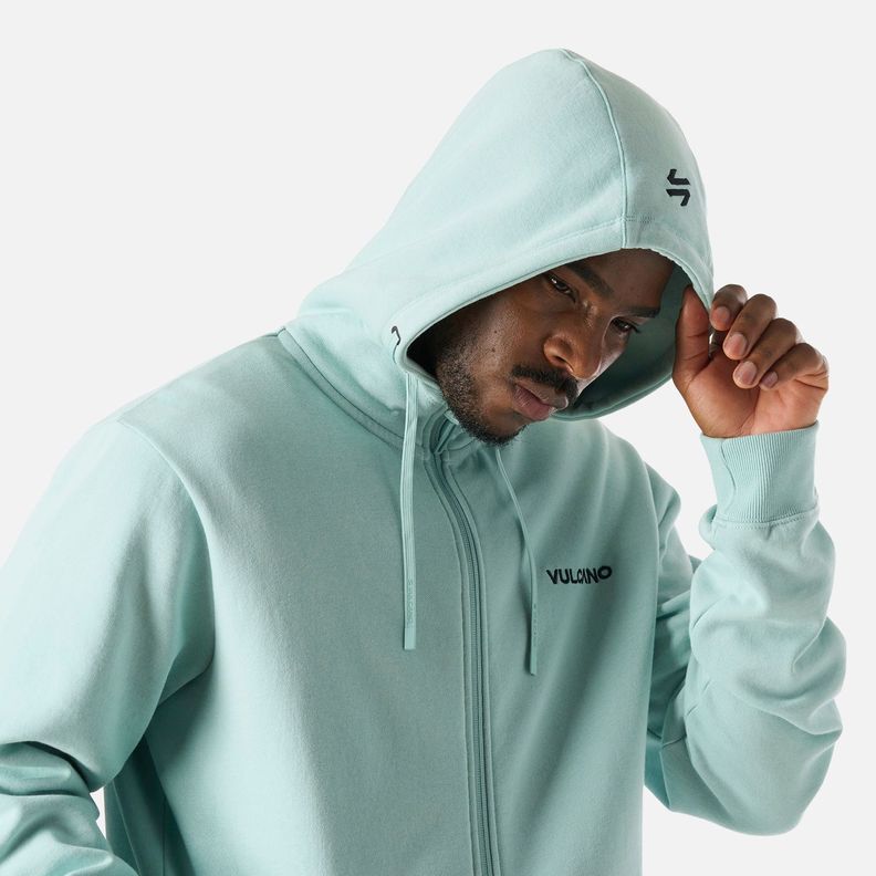 Polerón Hombre Cool Down Full Zip Hoody Jade Vulcano-4