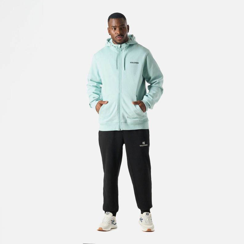 Polerón Hombre Cool Down Full Zip Hoody Jade Vulcano-6