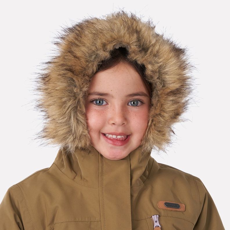 Chaqueta Niña Roble B-Dry Hoody Jacket Café Pardo Lippi-3
