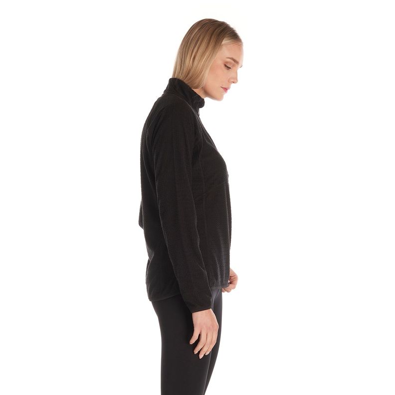 Poleron Mujer Jacaranda Nano-F 14 Zip Negro Lippi V23-3