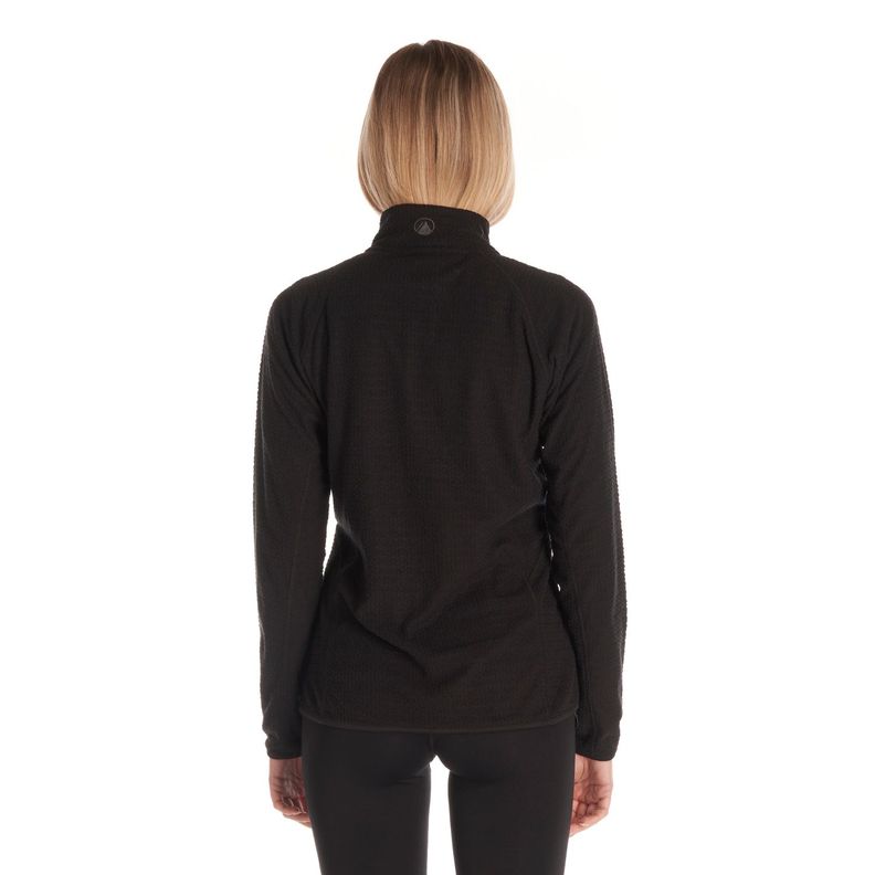 Poleron Mujer Jacaranda Nano-F 14 Zip Negro Lippi V23-5