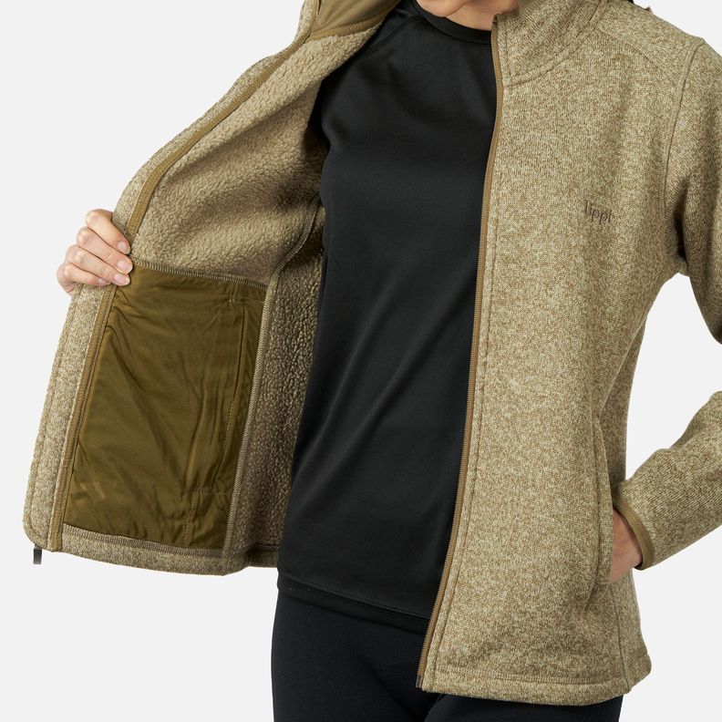 Polar Mujer Coronado Therm-Pro Jacket Melange Beige Lippi-3