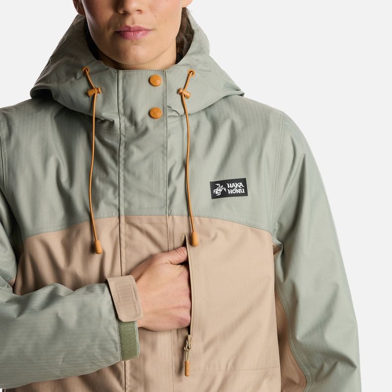 Chaqueta Mujer Perro Guapo Pro Taupe Haka Honu-6