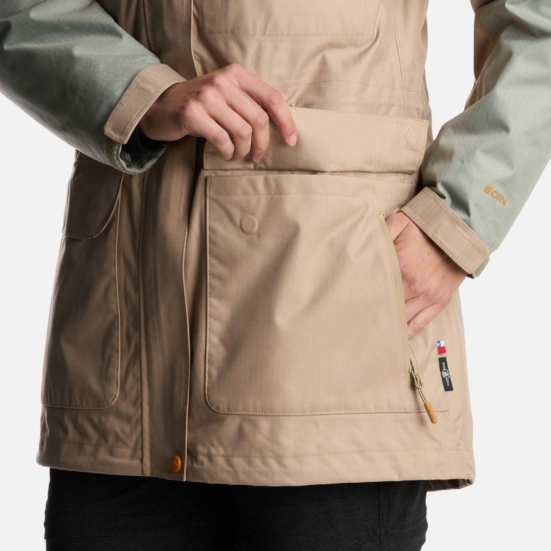 Chaqueta Mujer Perro Guapo Pro Taupe Haka Honu-7