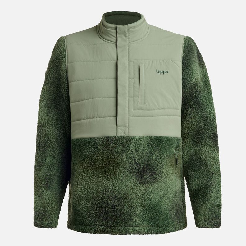 Polar Hombre Glaciar Sherpa-Pro 14 Zip Print Jade Lippi I25-7