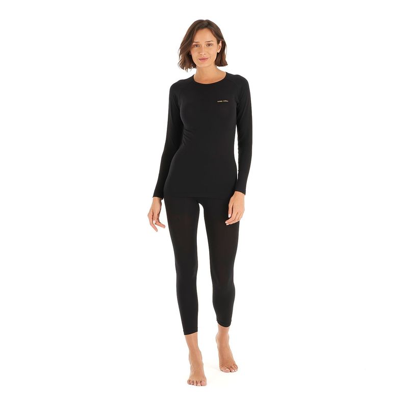 Primera Capa Mujer Puma Austral Bottom Negro Haka Honu V25-7