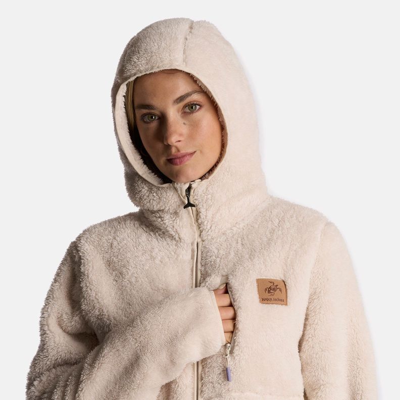 Poleron Mujer Calur-oso Beige Haka Honu-4