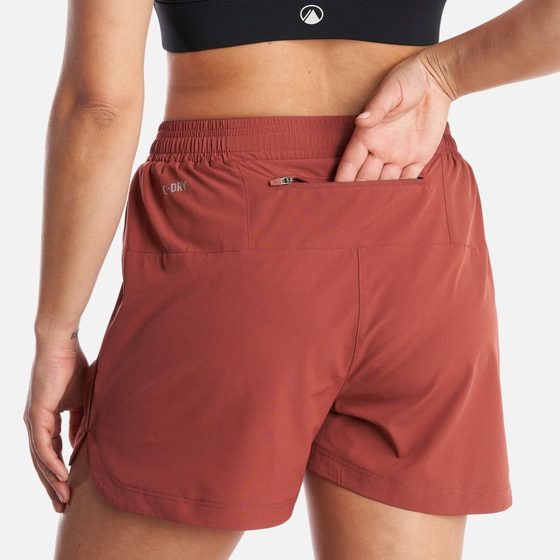 Short Mujer  Trail Q-Dry Shorts Rosa Oscuro Lippi-4
