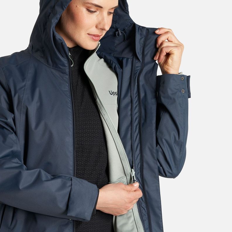 Chaqueta Mujer Smart Protect Fusion 3 Jacket Azul Noche/Jade Lippi-6