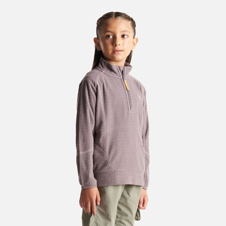 Poleron Niña Saltamontes Nano-F 14 Zip Malva Lippi I23-2