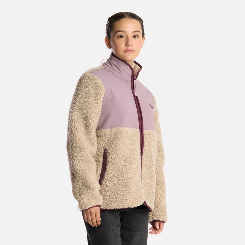 Polar Teen Girl Glaciar Sherpa-pro Jacket Crudo Lippi I25-1