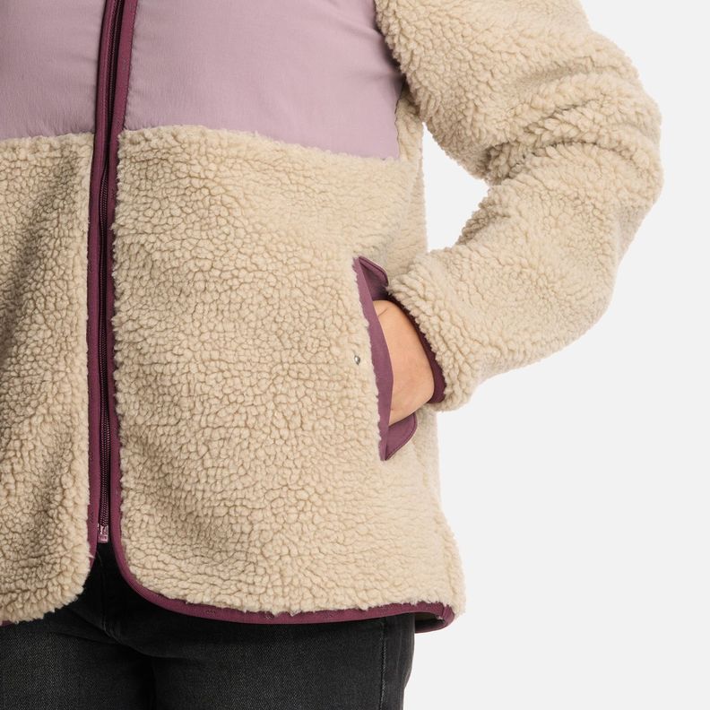 Polar Teen Girl Glaciar Sherpa-pro Jacket Crudo Lippi I25-3
