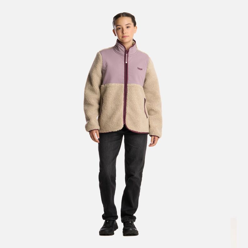 Polar Teen Girl Glaciar Sherpa-pro Jacket Crudo Lippi I25-4