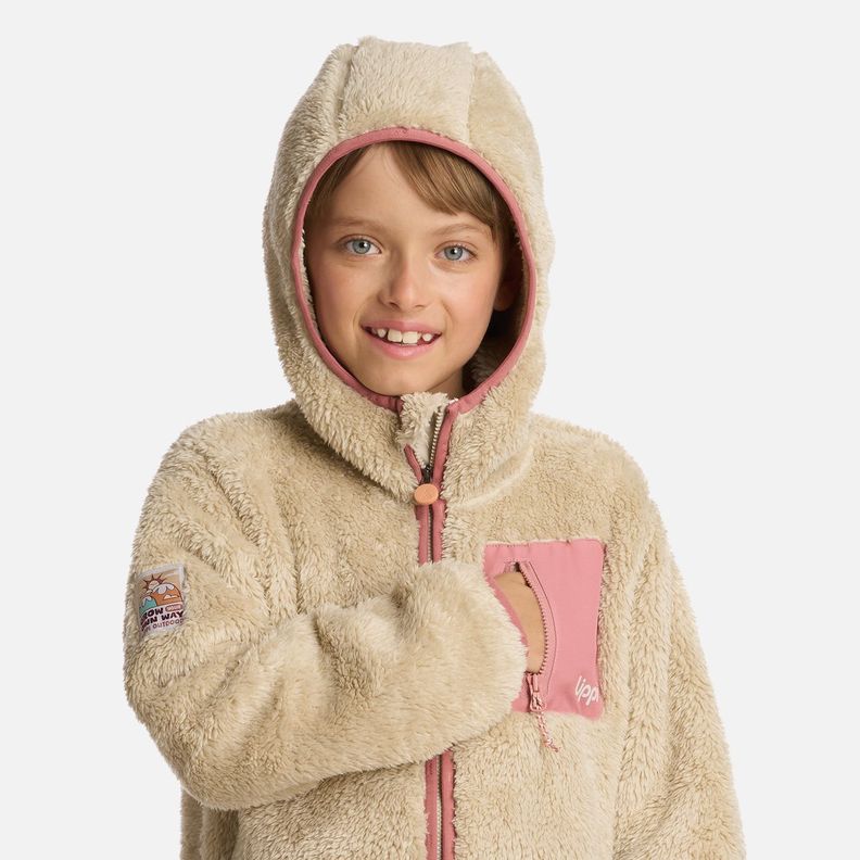 Polar Niña Bear Shaggy-Pro Hoody Jacket Crudo Lippi I25-3