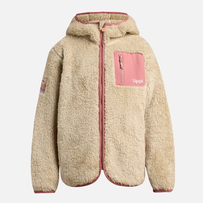 Polar Niña Bear Shaggy-Pro Hoody Jacket Crudo Lippi I25-6