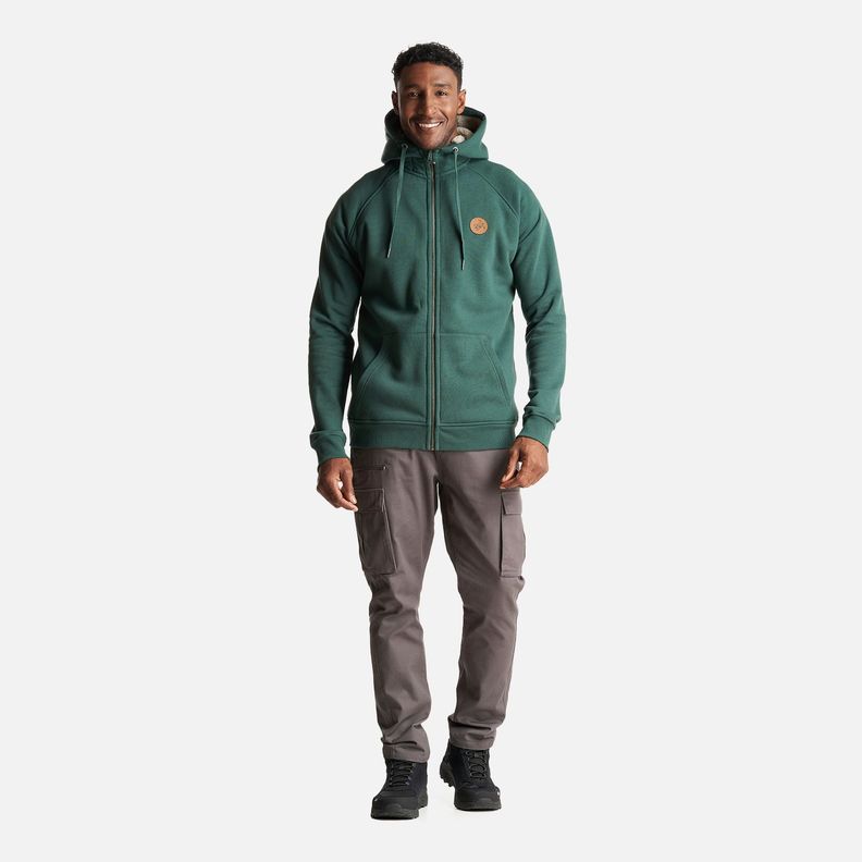 Poleron Hombre Refugia-T Verde Bosque  Haka Honu-5