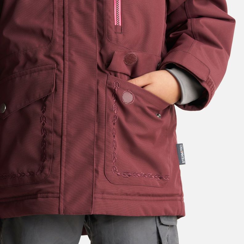 Chaqueta Niña Roble B-Dry Hoody Jacket Vino Lippi I23-5