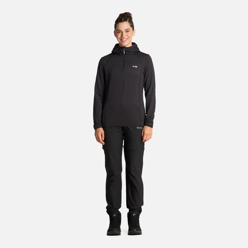 Polerón Mujer Taina Nui Negro Haka Honu I25-5