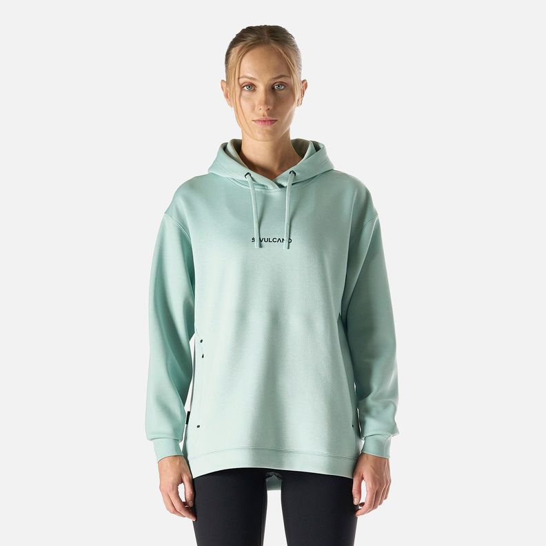 Polerón Mujer Tempo Active Sweatshirt Hoody Jade Vulcano-0