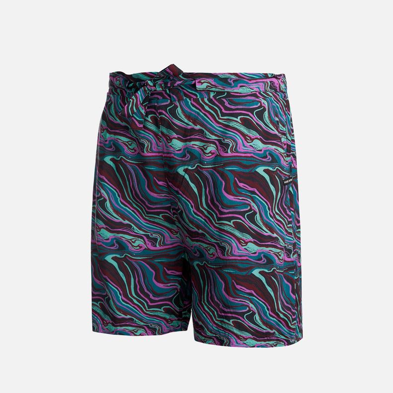 Short Mujer Jipoff Print Negro Haka Honu-0