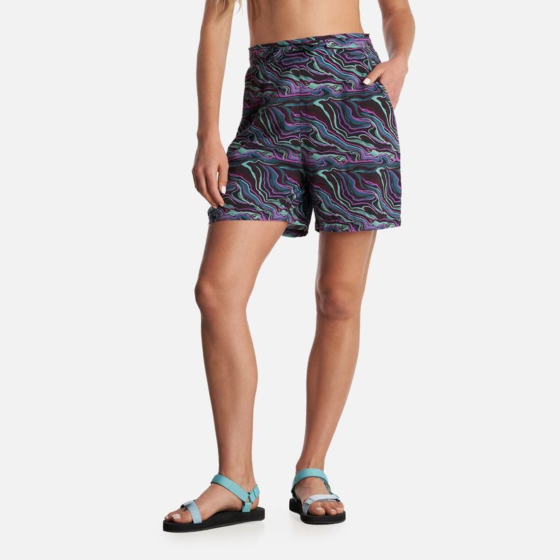 Short Mujer Jipoff Print Negro Haka Honu-1