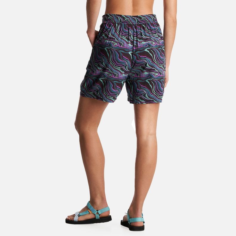 Short Mujer Jipoff Print Negro Haka Honu-3