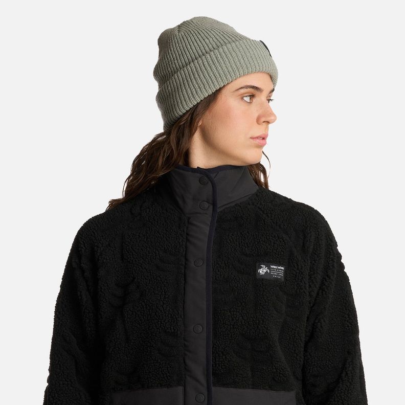 Polerón Mujer Zip-porrito Negro Haka Honu I25-3