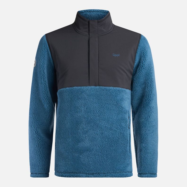 Chaqueta Hombre Glaciar Sherpa-Pro 1/4 Zip Jacket Petroleo Lippi-0