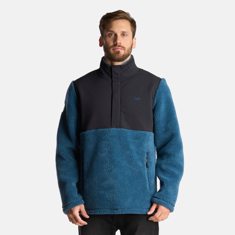 Chaqueta Hombre Glaciar Sherpa-Pro 1/4 Zip Jacket Petroleo Lippi-1