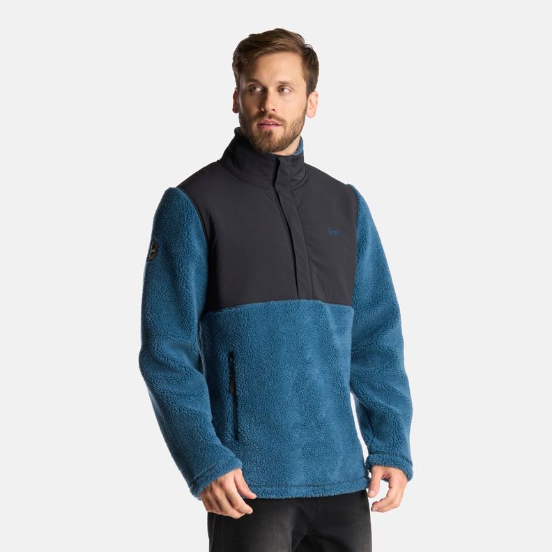 Chaqueta Hombre Glaciar Sherpa-Pro 1/4 Zip Jacket Petroleo Lippi-2